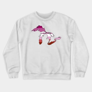 Great Lakes Lesbian Pride! Crewneck Sweatshirt